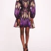 Abstract Viscose Mini Dress
