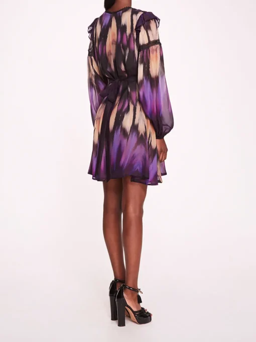 Abstract Viscose Mini Dress