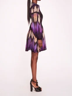 Abstract Viscose Mini Dress