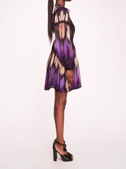 Abstract Viscose Mini Dress
