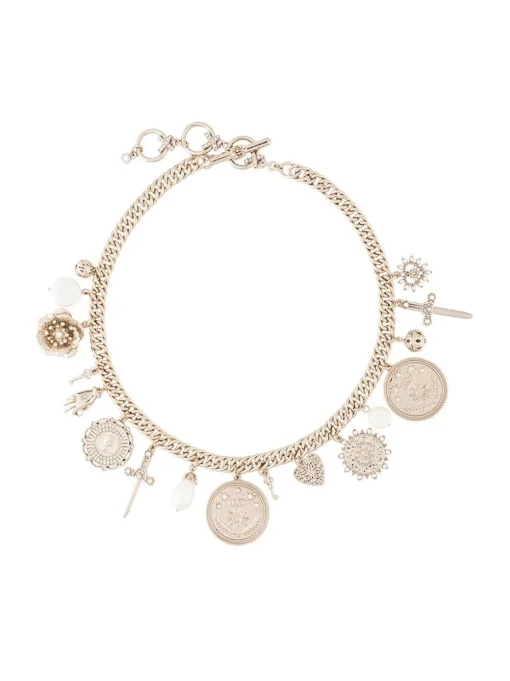 Charm Front Statement Necklace