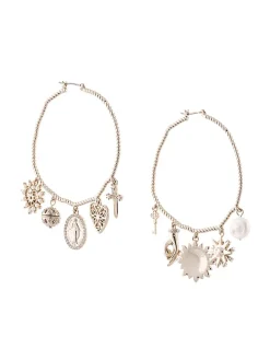 Charm Hoop Earrings