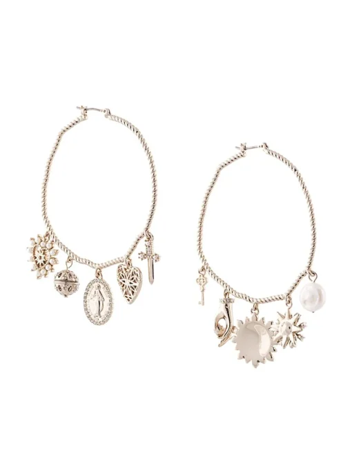 Charm Hoop Earrings