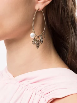 Charm Hoop Earrings