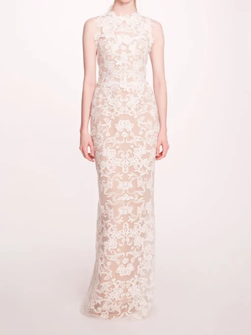 Corded Column Gown