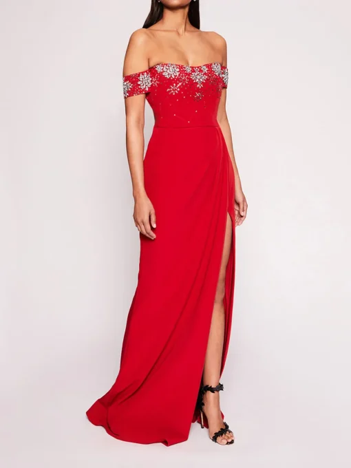 Draped Bodice Gown