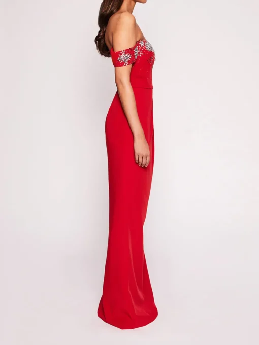 Draped Bodice Gown