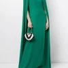 Embroidered Cape Dress
