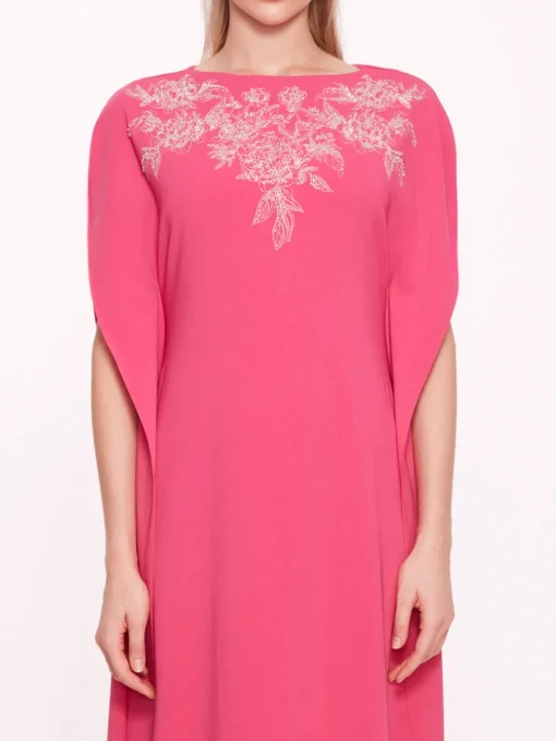 Embroidered Crepe Kaftan