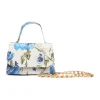 Floral Top Handle Bag