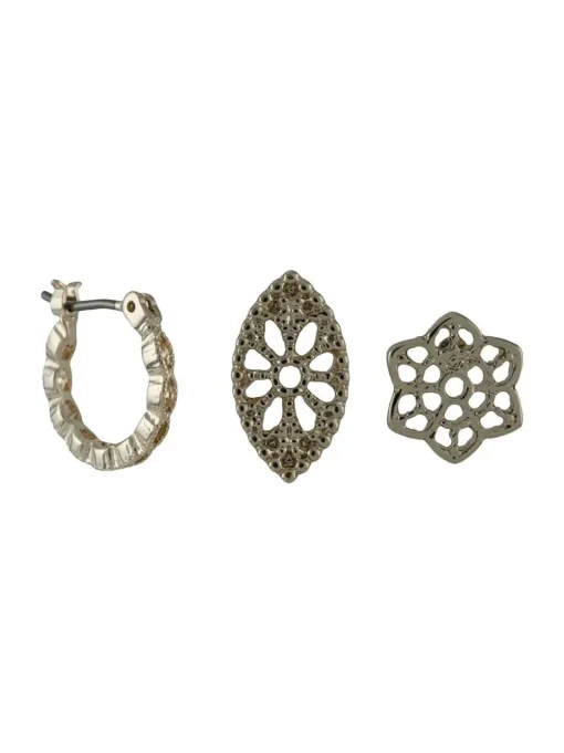 Floral Trio Earrings Set