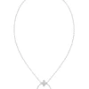 Floral White Gold Pendant Necklace