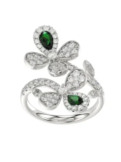 Floral White Gold Ring