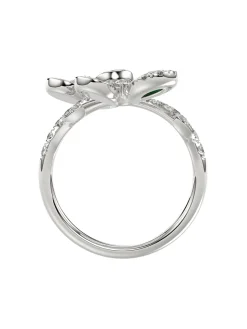Floral White Gold Ring