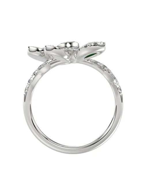 Floral White Gold Ring
