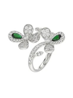 Floral White Gold Ring