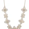 Gold Lace Floral Necklace