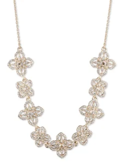 Gold Lace Floral Necklace