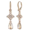 Gold Lace Stone Drop Earring