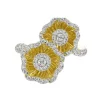 Halo Flower Yellow Gold Ring
