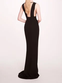 Jewel Embellished Column Gown