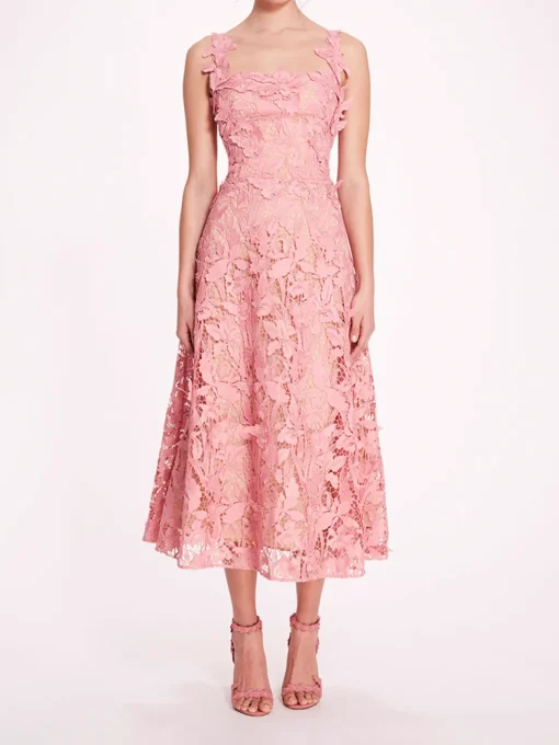 Organic Lace Midi Dress