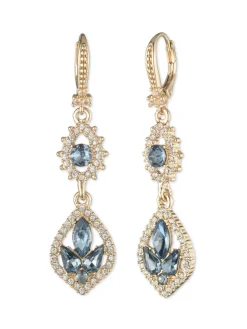 Poised Denim Midi Drop Earring