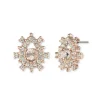 Poised Rose Button Earring