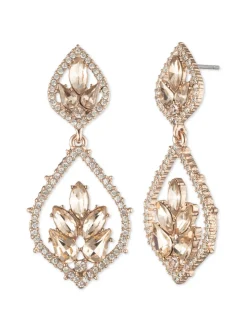 Poised Rose Large Drop Earring
