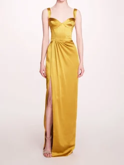 Satin Bustier Gown
