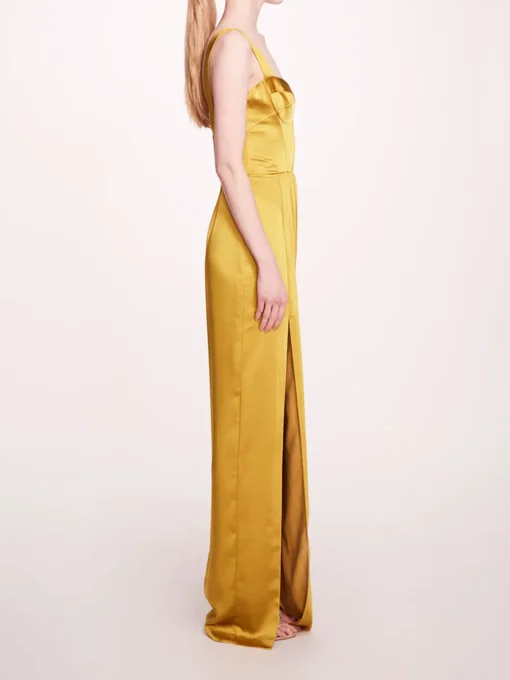 Satin Bustier Gown