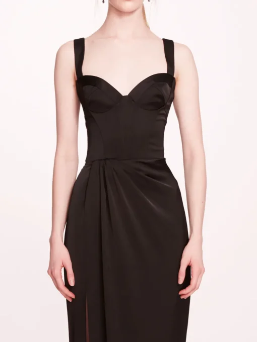 Satin Bustier Gown