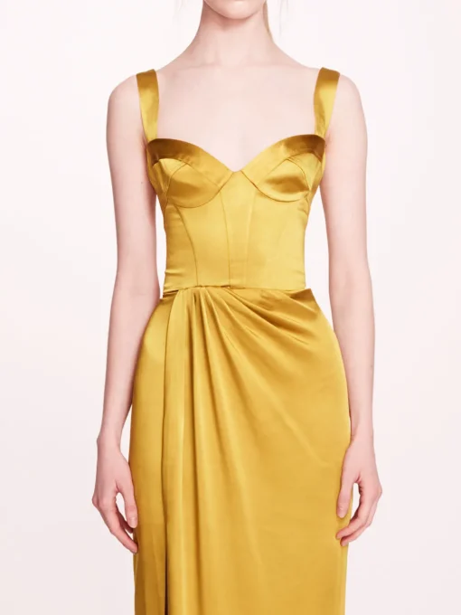 Satin Bustier Gown