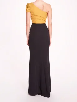 Taffeta Crepe Gown