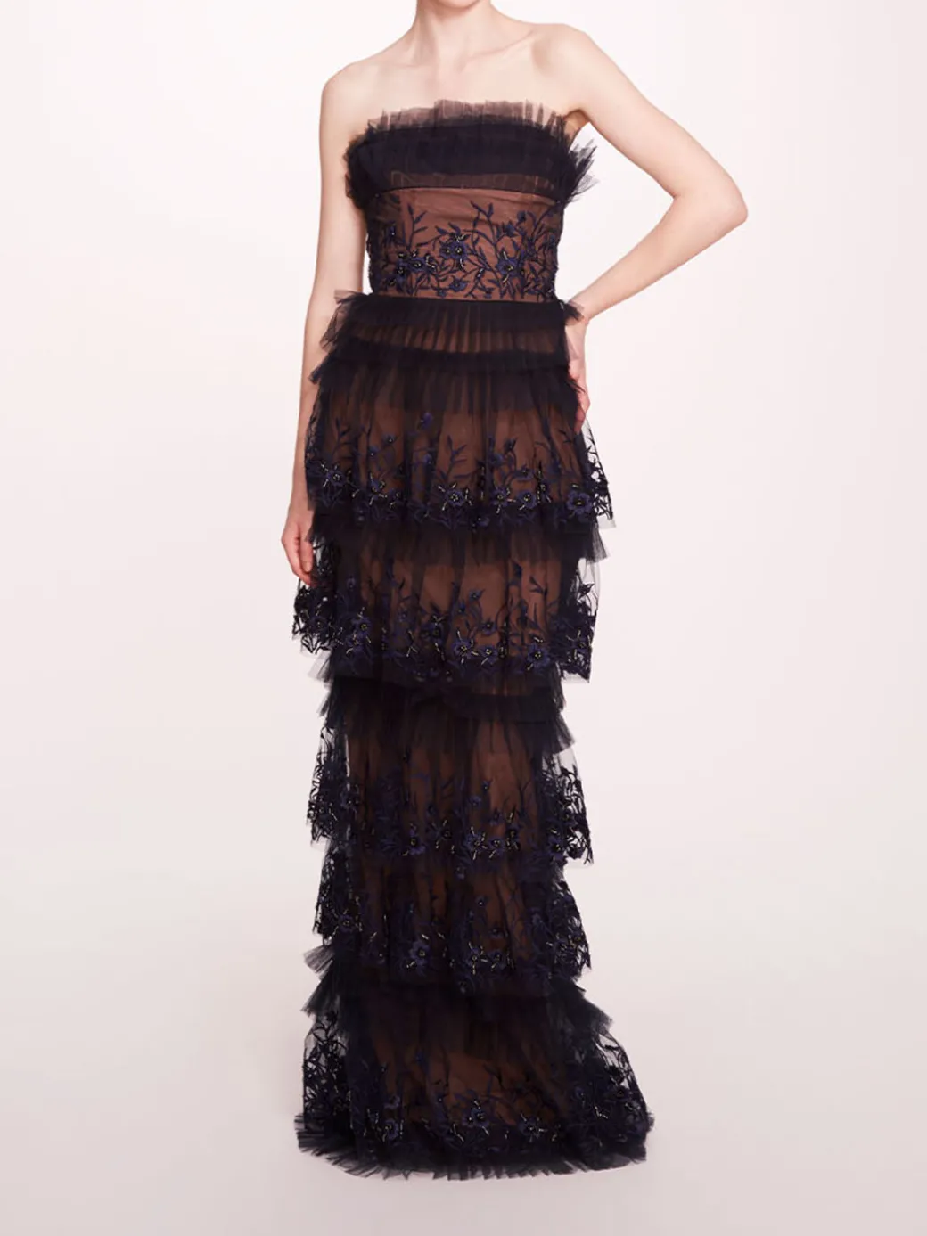 Tiered Terrarium Column Gown