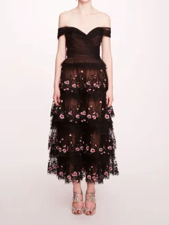 Tiered Terrarium Midi Dress