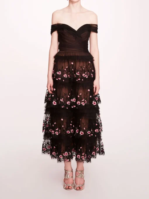 Tiered Terrarium Midi Dress