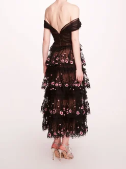 Tiered Terrarium Midi Dress