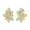 Wild Flower Yellow Gold Earrings