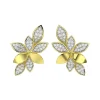 Wild Flower Yellow Gold Earrings
