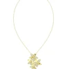 Wild Flower Yellow Gold Pendant Necklace