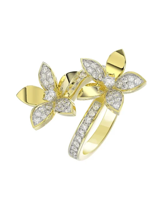 Wild Flower Yellow Gold Ring