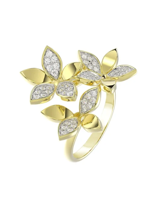 Wild Flower Yellow Gold Ring