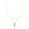 Wild Flower Yellow Gold Y Necklace