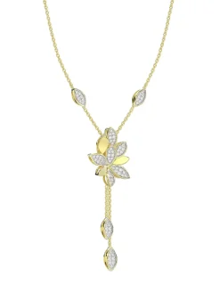 Wild Flower Yellow Gold Y Necklace