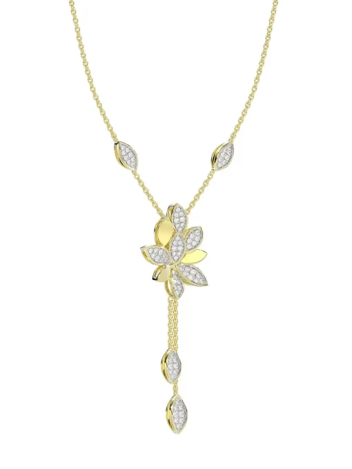 Wild Flower Yellow Gold Y Necklace